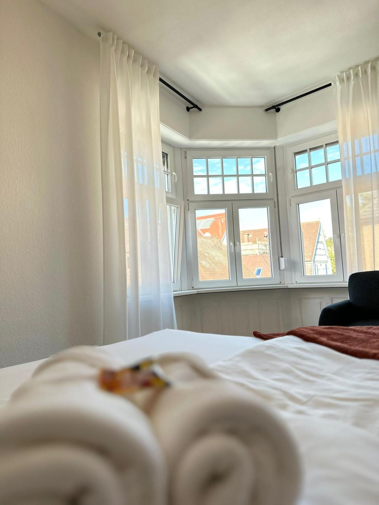 Amao-Brown I Exklusives City-Apartment I 85Qm I Privatparkplatz & Komfort I King-Size Bed Lahr  Exteriér fotografie